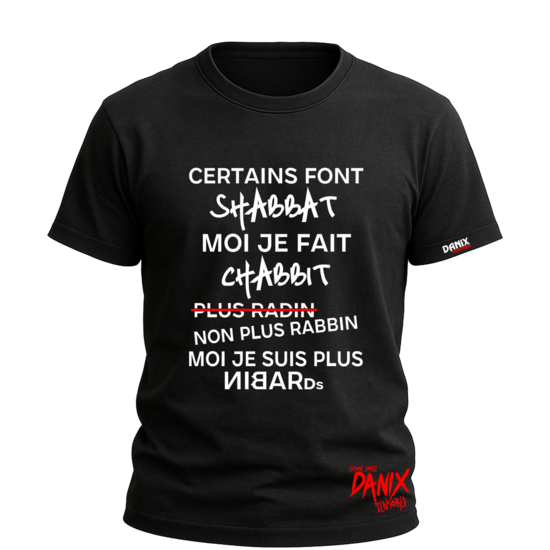 Tshirt Shabbat Chabbit (Humour) [DANIX CENSORED]